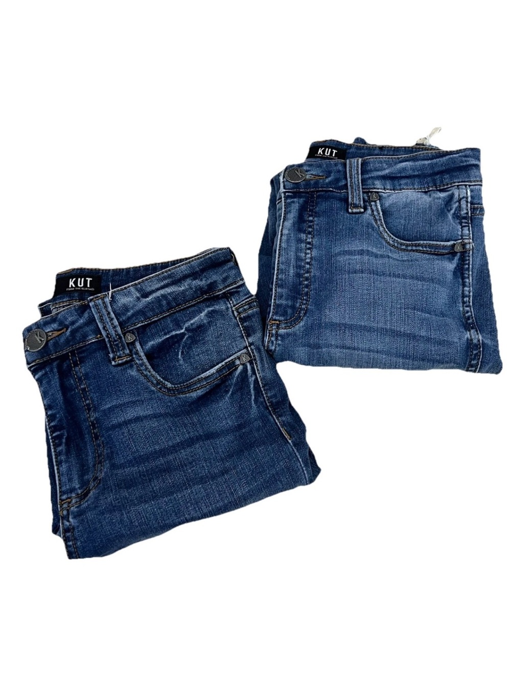 LOT OF 2 KUT FROM THE KLOTH MEDIUM WASH BLUE JEANS SIZE 2